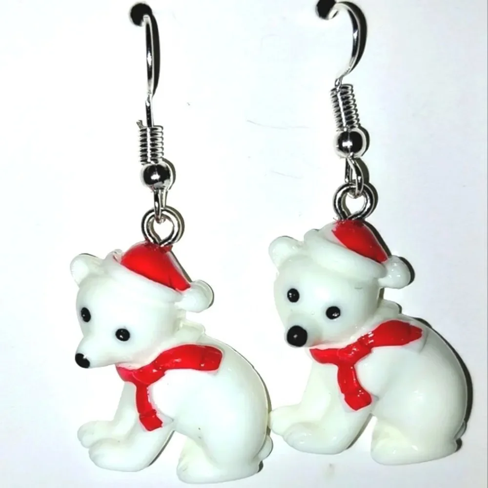 Super cute festive holiday earrings